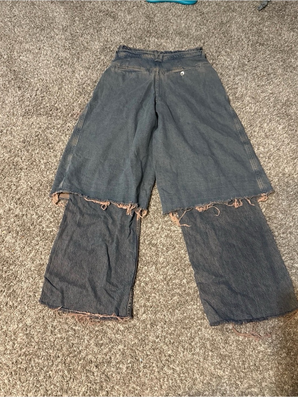 Free People Wide-Leg Layered Denim - Picture 5 of 5